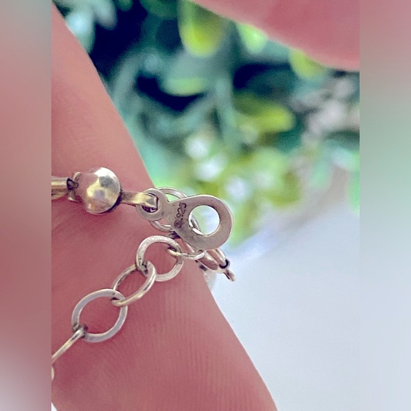 SHUBE Sterling Liquid Silver Amethyst Lapis block Bead Multi Strand Necklace - Picture 5 of 6